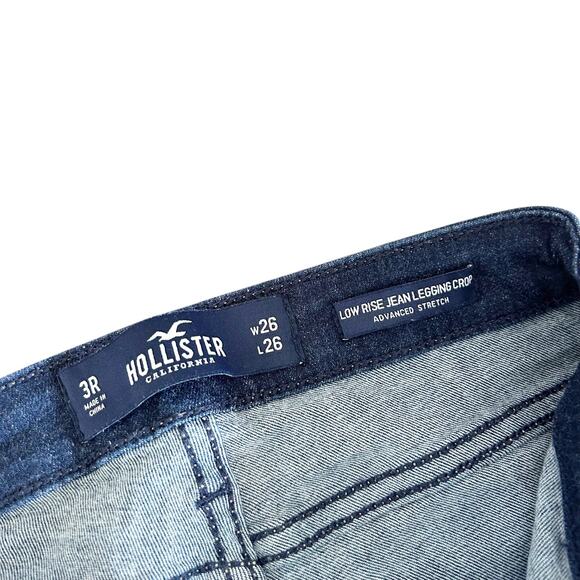 Hollister Low Rise Jean Legging Cropped Jeans Sz 26 - Picture 2 of 4